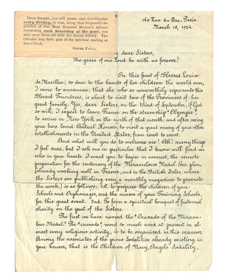 Inchelin letter - after