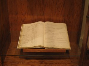 Ledger from St. Mary's Hospital in Rochester, NY