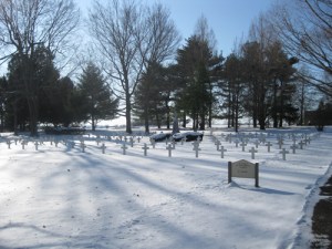 Father Oscar Huber is buried here, at the Vincentian cemetery at St. Mary's of the Barrens in Perryville, Missouri. He died in 1975.