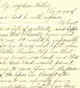 Mary Thomas Stockum letter