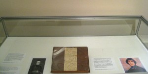 Philadelphia exhibit - case showing connections with Sisters of Charity of New York
