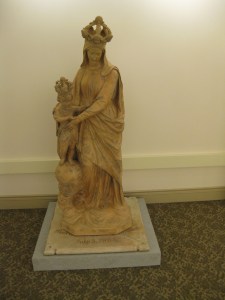 Our Lady of Victory, newly restored, on permanent display in the Provincial Archives