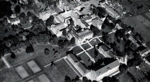 Aerial view of the former Central House and St. Joseph's College
