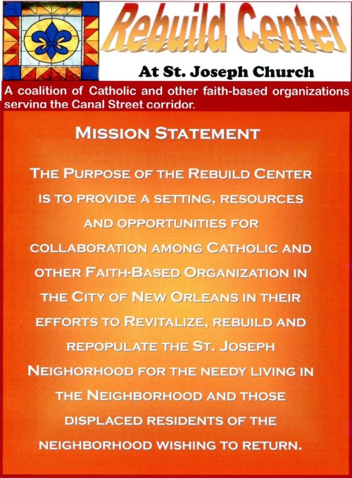 'Rebuild' Mission Statement