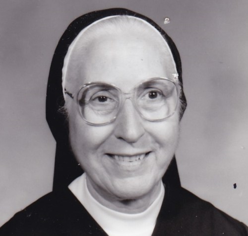 Headshot of Sister Marguerite Eavey in coiffe habit