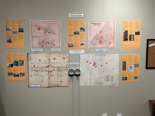 Maps on Display with title "From Way Back When to Now"