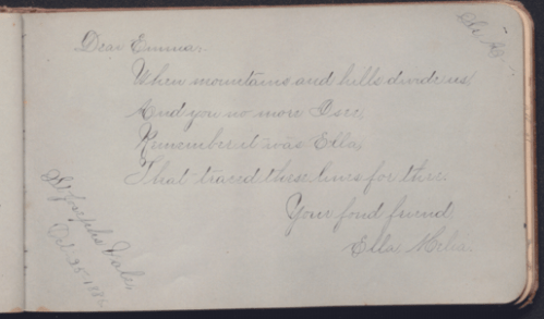 Portion of Emma Moore's Scrapbook, page 55