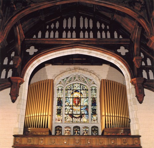Organ and Community Seal at Marillac Chapel