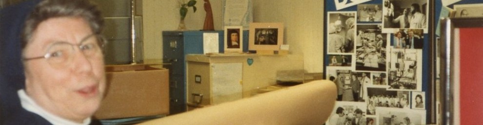 Sr. Joan Marie Hoyt in Archives 1991